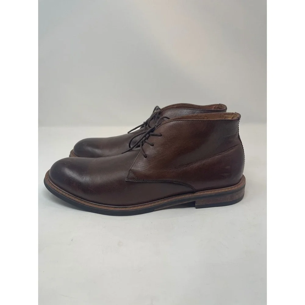 Aldo Chukka Boots Mens Brown Leather Good Lace Up‎ Desert Boots